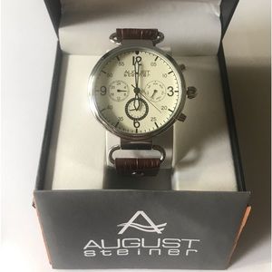 NWT August Steiner mens watch